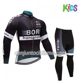 Conjunto Maillot + culotte largo ciclismo 2017 Bora-Hansgrohe Niños N001